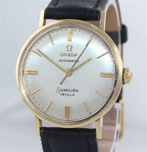 vintage omega seamaster deville 14kt gold watch|Omega Seamaster deville 1961 price.